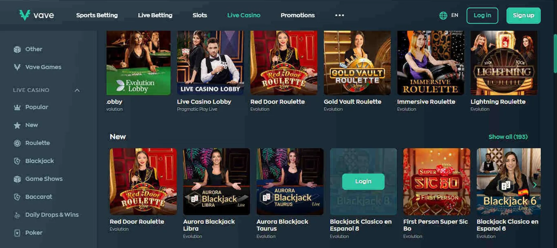 Sports betting entrar